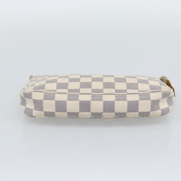 LOUIS VUITTON Damier Azur Pochette Accessoires Pouch N51986 LV Auth 196222