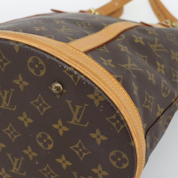 LOUIS VUITTON Monogram Bucket GM Shoulder Bag M42236 LV Auth 196223