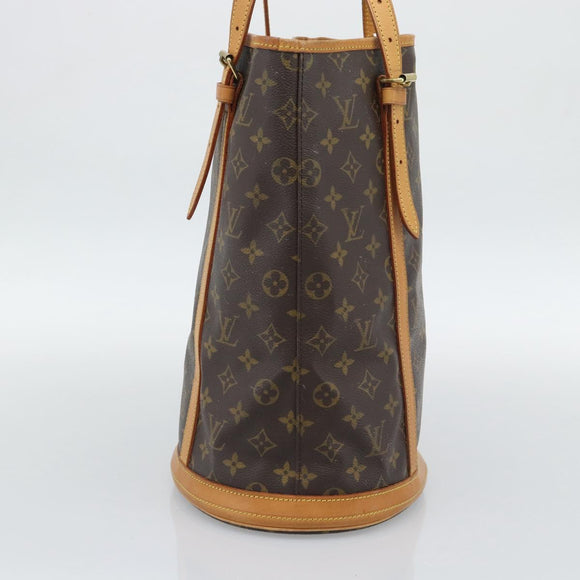 LOUIS VUITTON Monogram Bucket GM Shoulder Bag M42236 LV Auth 196223