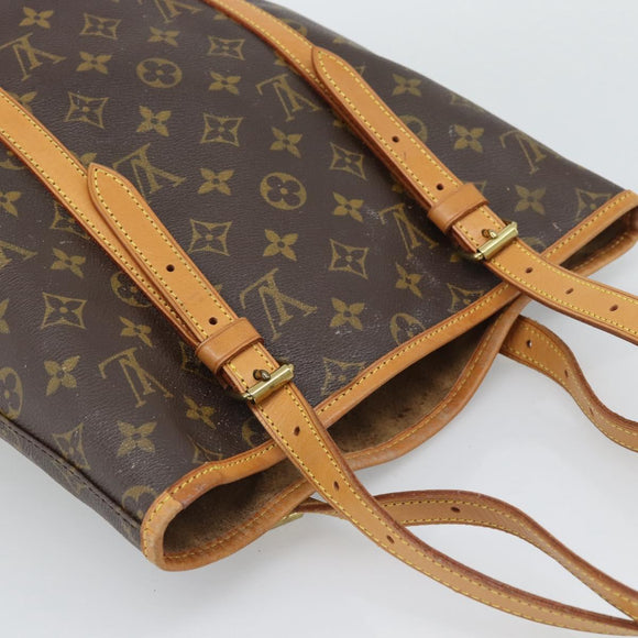 LOUIS VUITTON Monogram Bucket GM Shoulder Bag M42236 LV Auth 196223