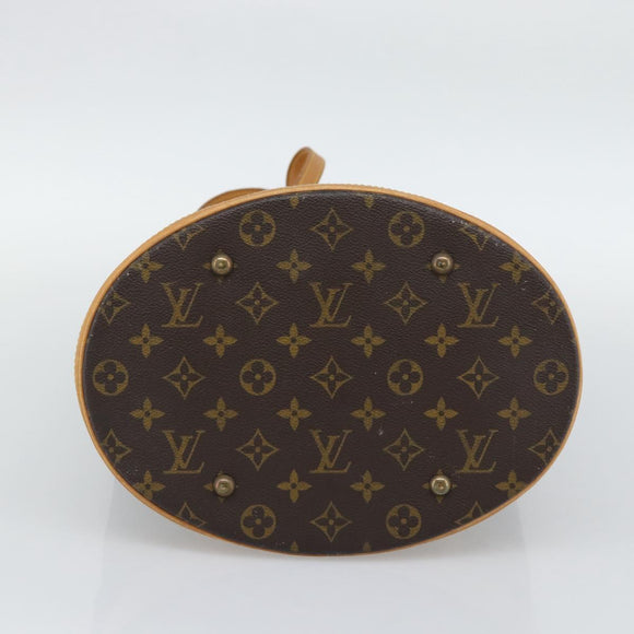 LOUIS VUITTON Monogram Bucket GM Shoulder Bag M42236 LV Auth 196223