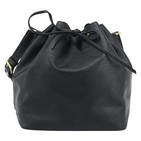 LOUIS VUITTON Epi Petit Noe Shoulder Bag Black M44102 LV Auth 196225