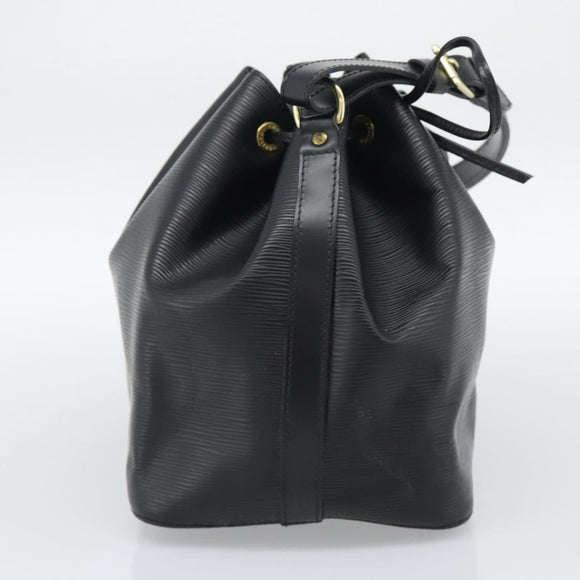 LOUIS VUITTON Epi Petit Noe Shoulder Bag Black M44102 LV Auth 196225