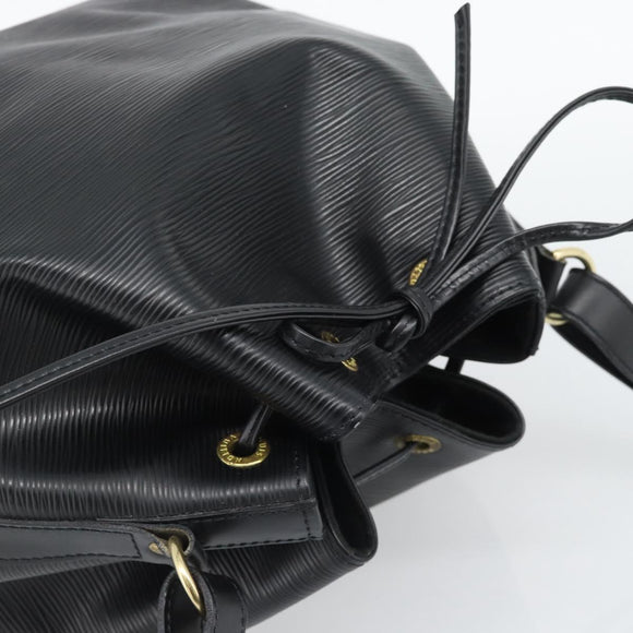 LOUIS VUITTON Epi Petit Noe Shoulder Bag Black M44102 LV Auth 196225