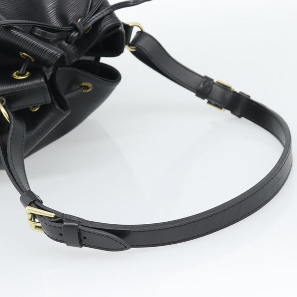 LOUIS VUITTON Epi Petit Noe Shoulder Bag Black M44102 LV Auth 196225