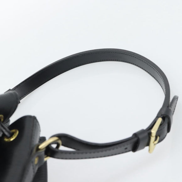 LOUIS VUITTON Epi Petit Noe Shoulder Bag Black M44102 LV Auth 196225