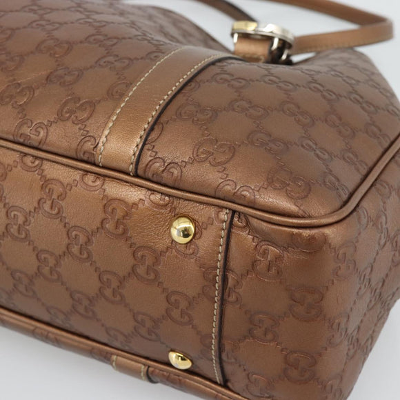 LOUIS VUITTON Guccissima Miss GG Tote Bag Leather Bronze 232957 LV Auth 196226A