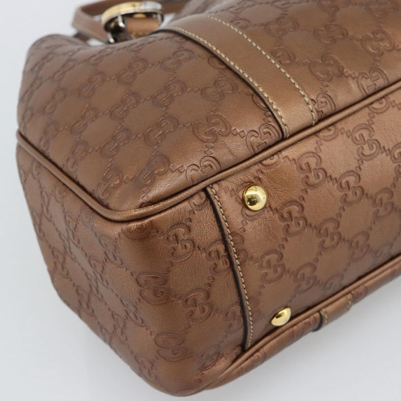 LOUIS VUITTON Guccissima Miss GG Tote Bag Leather Bronze 232957 LV Auth 196226A