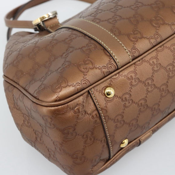 LOUIS VUITTON Guccissima Miss GG Tote Bag Leather Bronze 232957 LV Auth 196226A