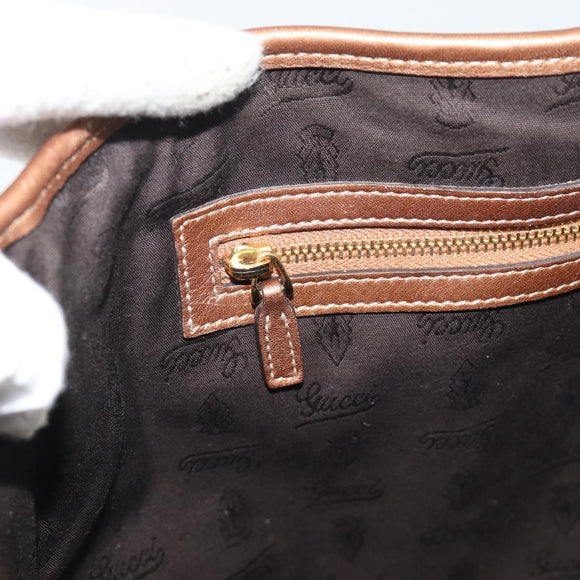 LOUIS VUITTON Guccissima Miss GG Tote Bag Leather Bronze 232957 LV Auth 196226A
