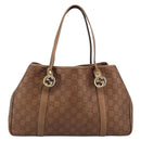LOUIS VUITTON Guccissima Miss GG Tote Bag Leather Bronze 232957 LV Auth 196226A-13