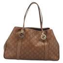 LOUIS VUITTON Guccissima Miss GG Tote Bag Leather Bronze 232957 LV Auth 196226A-2