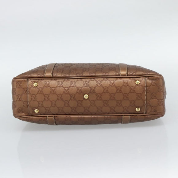 LOUIS VUITTON Guccissima Miss GG Tote Bag Leather Bronze 232957 LV Auth 196226A