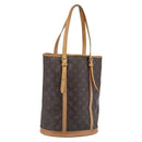 LOUIS VUITTON Monogram Bucket GM Shoulder Bag M42236 LV Auth 196227-1