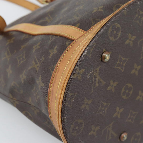 LOUIS VUITTON Monogram Bucket GM Shoulder Bag M42236 LV Auth 196227