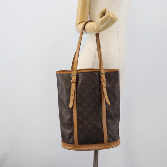 LOUIS VUITTON Monogram Bucket GM Shoulder Bag M42236 LV Auth 196227