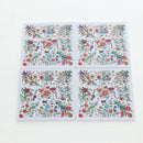GUCCI Flora Coaster Set White Auth 196229M-11
