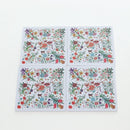 GUCCI Flora Coaster Set White Auth 196229M-13