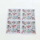 GUCCI Flora Coaster Set White Auth 196229M-17
