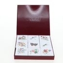 GUCCI Flora Coaster Set White Auth 196229M-20