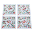 GUCCI Flora Coaster Set White Auth 196229M-3