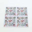 GUCCI Flora Coaster Set White Auth 196229M-7