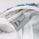 Christian Dior Trotter Canvas Hand Bag pile Blue Auth 196236A-15
