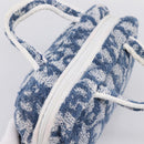 Christian Dior Trotter Canvas Hand Bag pile Blue Auth 196236A-6