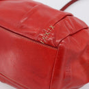 Miu Miu Hand Bag Leather Red Silver Auth 196237A-12