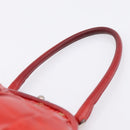 Miu Miu Hand Bag Leather Red Silver Auth 196237A-8