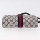 GUCCI GG Supreme Sherry Line Shoulder Bag PVC Navy Gold 89 02 018 Auth 196238-6