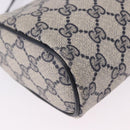 GUCCI GG Supreme Sherry Line Shoulder Bag PVC Navy Gold 89 02 018 Auth 196238-14
