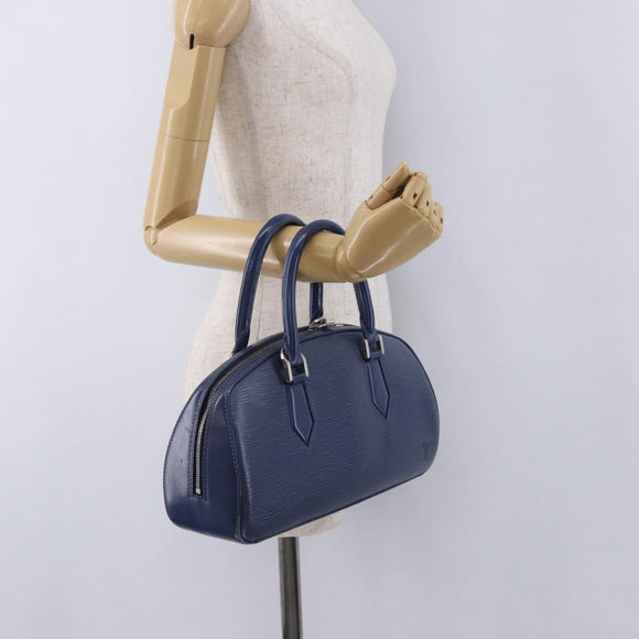 LOUIS VUITTON Epi jasmine Hand Bag Myrtille M5278G LV Auth 196239