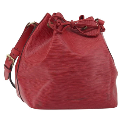 LOUIS VUITTON Epi Petit Noe Shoulder Bag Red M44107 LV Auth 196245