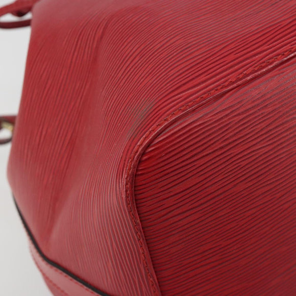 LOUIS VUITTON Epi Petit Noe Shoulder Bag Red M44107 LV Auth 196245