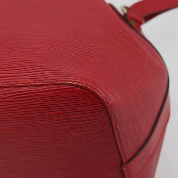 LOUIS VUITTON Epi Petit Noe Shoulder Bag Red M44107 LV Auth 196245