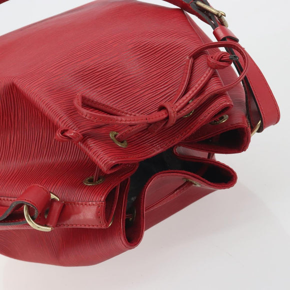 LOUIS VUITTON Epi Petit Noe Shoulder Bag Red M44107 LV Auth 196245