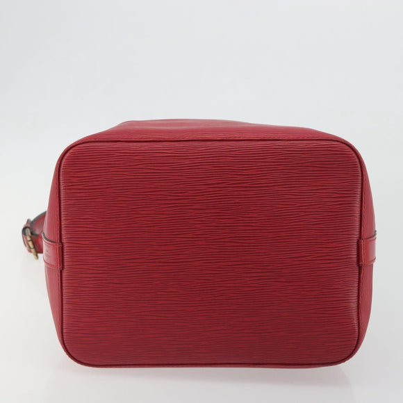 LOUIS VUITTON Epi Petit Noe Shoulder Bag Red M44107 LV Auth 196245