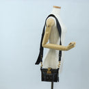 Christian Dior Lockbox Zodiac Bag Leather 2017 limited Black Gold Auth 196246M-27