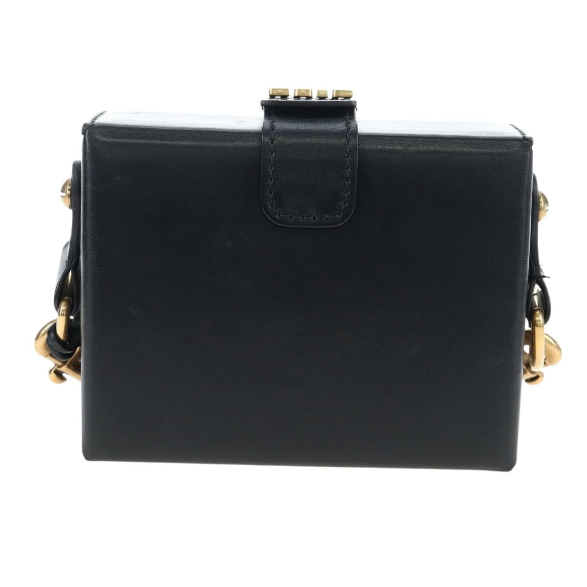 Christian Dior Lockbox Zodiac Bag Leather 2017 limited Black Gold