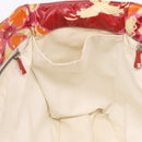 CHANEL High Summer Tote Bag PVC Canvas Red CC Auth 196247-19