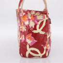 CHANEL High Summer Tote Bag PVC Canvas Red CC Auth 196247-3