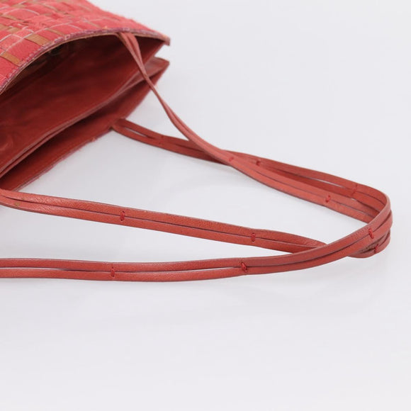 BOTTEGA VENETA INTRECCIATO Tote Bag Leather Pink Auth 196248A