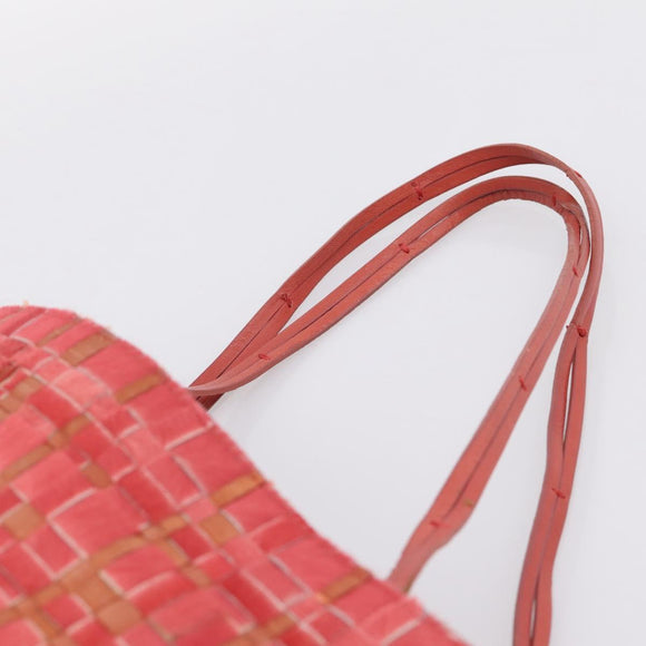 BOTTEGA VENETA INTRECCIATO Tote Bag Leather Pink Auth 196248A