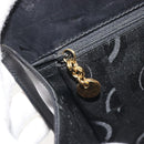 Salvatore Ferragamo Gancini Chain Shoulder Bag Leather Black Gold Auth 196249-20
