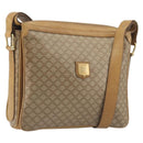 CELINE Macadam Canvas Shoulder Bag PVC Beige Gold Auth 196251-1