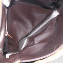 CELINE Macadam Canvas Shoulder Bag PVC Beige Gold Auth 196251-11