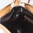CELINE Macadam Canvas Shoulder Bag PVC Beige Gold Auth 196251-22