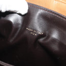 CELINE Macadam Canvas Shoulder Bag PVC Beige Gold Auth 196251-12