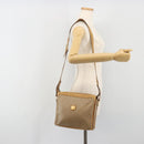 CELINE Macadam Canvas Shoulder Bag PVC Beige Gold Auth 196251-27